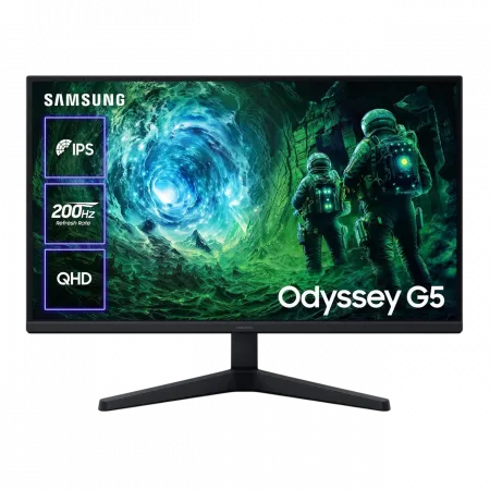 Монітор Samsung 27" Odyssey G5 27FG532E 2*HDMI, DP, IPS, 2560x1440, 240Hz, 0.3ms