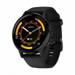 Смарт-годинник Garmin Venu 3 Slate stainless steel bezel з чорним корпусом та силіконовим ремінцем