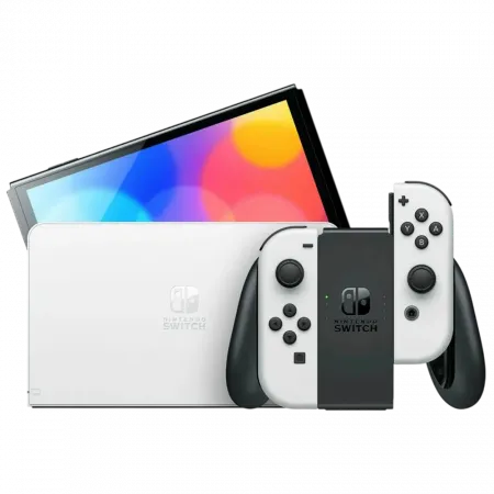  Ігрова приставка Nintendo Switch OLED with White Joy-Con