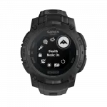 Смарт-годинник Garmin Instinct 3 45 мм, Solar, Tactical Edition Black чорний з чорним силіконовим ремінцем