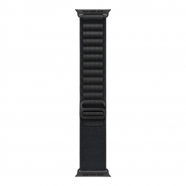Apple Watch Ultra 3 GPS + LTE, 49mm Black Titanium Case with Black Alpine Loop - Large