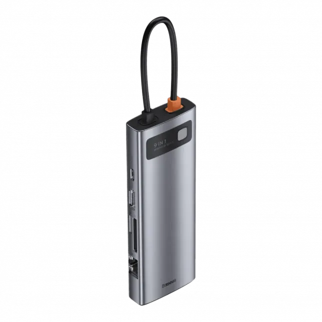 Перехідник Baseus HUB 9in1 Type-C Space Gray