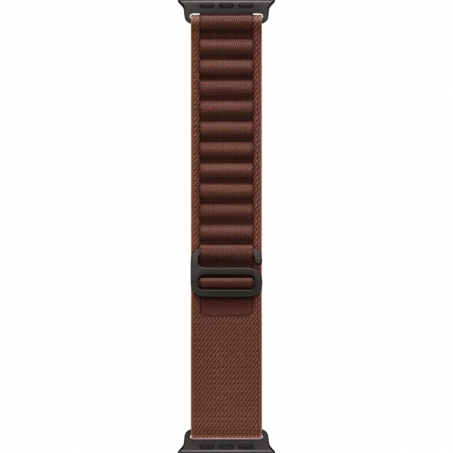 Apple Watch Ultra 4 GPS + LTE 49mm Black Titanium Case with Burgundy Alpine Loop - Large (MJC24)