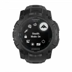 Смарт-годинник Garmin Instinct 3 50 мм, Solar, Tactical Edition Black чорний з чорним силіконовим ремінцем