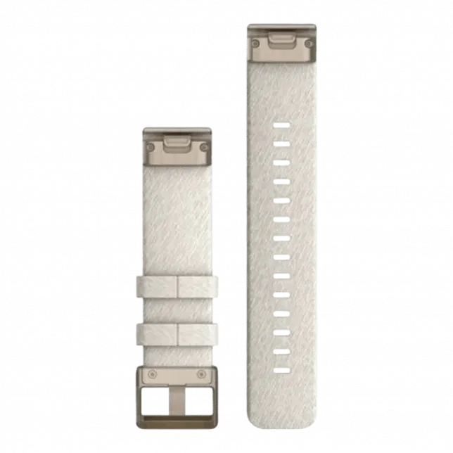 Ремінець QuickFit 20 мм, Cream Heathered бежевий, Cream Gold застібка, нейлоновий
