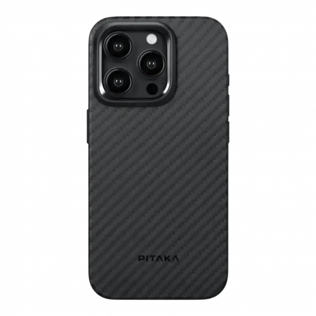 Чохол Pitaka MagEZ Case Pro 4 Twill 1500D for iPhone 15 Pro Black/Grey