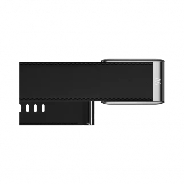Ремінець Whoop LeatherLuxe Straight Band для Whoop Black/Cream with Titanium (L/XL)