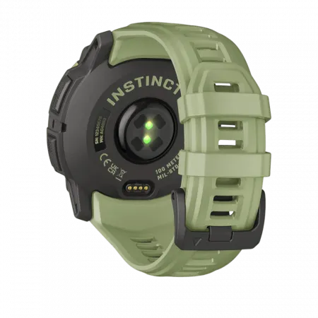 Смарт-годинник Garmin Instinct 3 50 мм, AMOLED Fern Green зелений з Fern Green зеленим силіконовим ремінцем