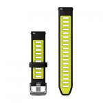 Ремінець Quick Release 18 мм, Black/Amp Yellow чорний/жовтий, Slate застібка, силіконовий