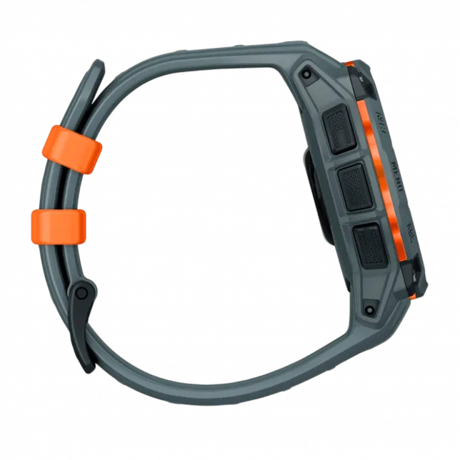 Смарт-годинник Garmin Instinct 3 45 мм, Solar Twilight сірий з Twilight сірим силіконовим ремінцем