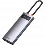 Перехідник Baseus HUB 6 in 1 Space Gray