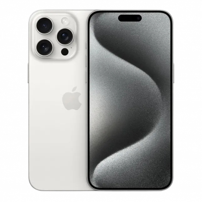 б/у Apple iPhone 15 Pro 128GB (White Titanium) (e-Sim) (Ідеальний стан)
