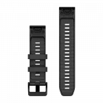 Ремінець QuickFit 22 мм, Graphite темно-сірий силіконовий