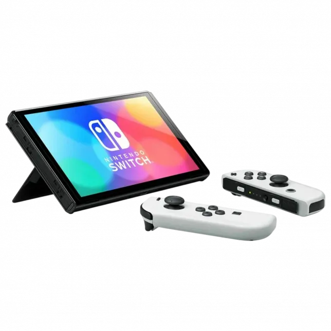  Ігрова приставка Nintendo Switch OLED with White Joy-Con