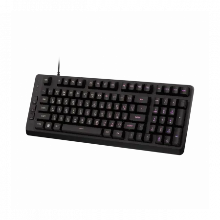 Клавіатура мембранна HyperX Alloy Origins EVE 1800 99key, Red, USB-A, EN/UA, RGB, чорний