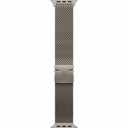 Apple Watch Ultra 4 GPS + LTE 49mm Natural Titanium Case with Natural Titanium Milanese Loop - Small (MJA84) 