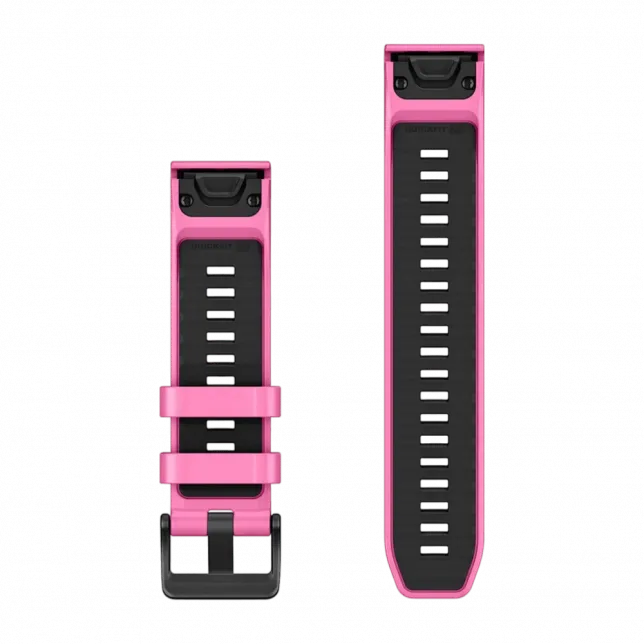 Ремінець QuickFit 22 мм, Pink Aurora рожевий силіконовий (комплект з трьох частин)