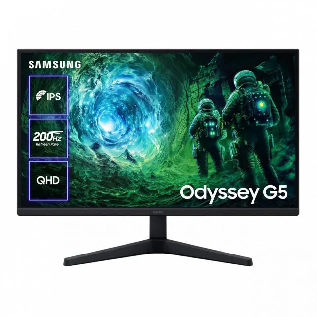 Монітор Samsung 27" Odyssey G5 27FG532E 2*HDMI, DP, IPS, 2560x1440, 240Hz, 0.3ms