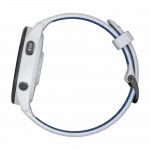 Смарт-годинник Garmin Forerunner 265 з Whitestone корпусом та Whitestone/Tidal Blue білим силіконовим ремінцем