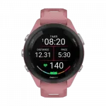Смарт-годинник Garmin Forerunner 265S з Light Pink корпусом та Light Pink/Powder Grey рожевим силіконовим ремінцем