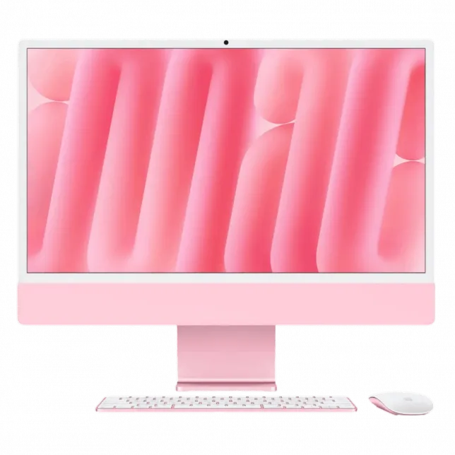 Apple iMac 24 with Retina 4.5K, Apple M4, 256GB, 10 CPU / 10 GPU, 16GB RAM, Pink (MWV43) (2024)