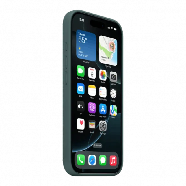 Чохол Apple Silicone Case with Magsafe для iPhone 16 Pro Max (Lake Green)