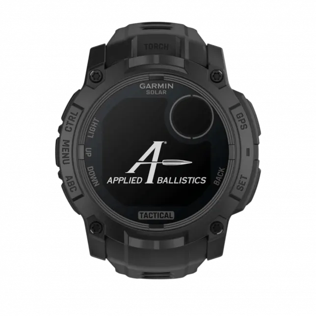 Смарт-годинник Garmin Instinct 3 50 мм, Solar, Tactical Edition Black чорний з чорним силіконовим ремінцем