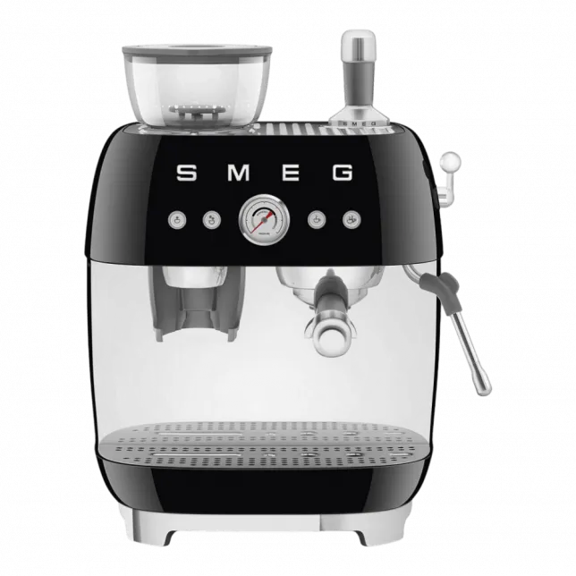 Кавомашина еспресо з кавомолкою Smeg (Black)