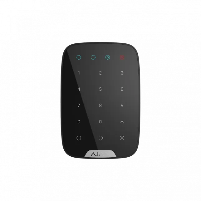 Бездротова сенсорна клавіатура Ajax KeyPad, jeweller, бездротовий, чорний