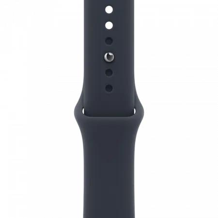 Apple Watch Series 12 GPS + LTE 42mm Natural Titanium Case with Navy Blue Sport Band - M/L (MJGG4)