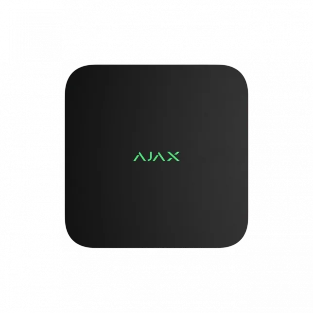 Мережевий відеореєстратор Ajax NVR DC black, 16 каналів, 12V, чорний