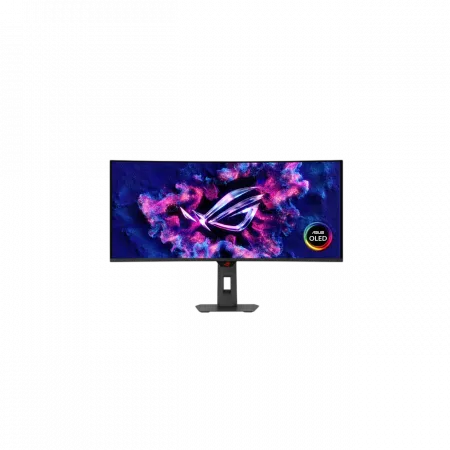 Монітор Asus 34" ROG Strix XG34WCDG 2xHDMI, DP, USB-C, 3xUSB, Audio, QD-OLED, 3440x1440, 21:9, 175Hz, 0.03ms, DCI-P3 99.3%, CURVED, G-SYNC, FreeSync, HAS, HDR400