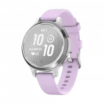 Смарт-годинник Garmin Lily 2 Active Silver з Purple Jasmine бузковим силіконовим ремінцем