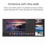 Монітор Asus 34.1" ProArt PA34VCNV 2xHDMI, 2xDP, USB-C, 2xUSB, RJ-45, MM, IPS, 3440x1440, 21:9, sRGB 100%, CURVED, AdaptiveSync, HAS, HDR10