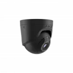 IP-Камера дротова Ajax TurretCam, 8мп, 4мм, Poe, True WDR, IP 65, ІЧ 35м, аудіо, кут огляду 75°до 85°, купольна, чорна