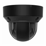 IP-камера дротова Ajax DomeCam HLVF 5 MP Black, 2.8–12 мм, PoE, True WDR, IP65, ІЧ 40 м, LED 25 м, аудіо, кут огляду 32° до 100°, чорна, 126284.214.BL1