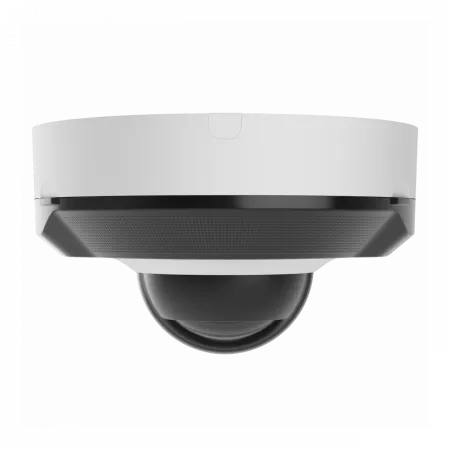 IP-Камера дротова Ajax DomeCam Mini HL white, 5мп, 2.8мм, гібридне підсвічування IR 15м, білий Led 15м, Poe, True WDR, IP 65, ІЧ 15м, аудіо, кут огляду 100° до 110°, міні купольна, біла