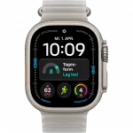 Apple Watch Ultra 4 GPS + LTE 49mm Natural Titanium Case with Translucent Gray Ocean Band (MJAD4)
