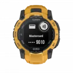 Смарт-годинник Garmin Instinct 3 50 мм, Solar Sunburst помаранчевий з Sunburst/Grey помаранчевим/сірим силіконовим ремінцем
