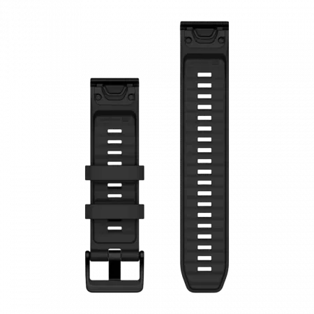 Ремінець QuickFit 22 мм, Black чорний силіконовий