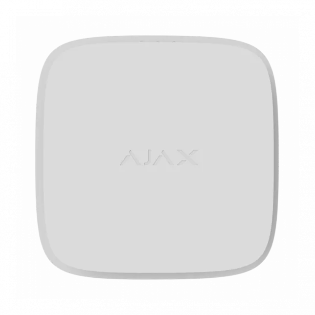 Датчик диму та температури Ajax FireProtect 2 RB Heat Smoke Jeweler, змінна батарея, бездротовий, білий