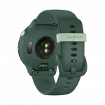 Смарт-годинник Garmin Vivoactive 6 Metallic Jasper Green з Jasper Green зеленим силіконовим ремінцем