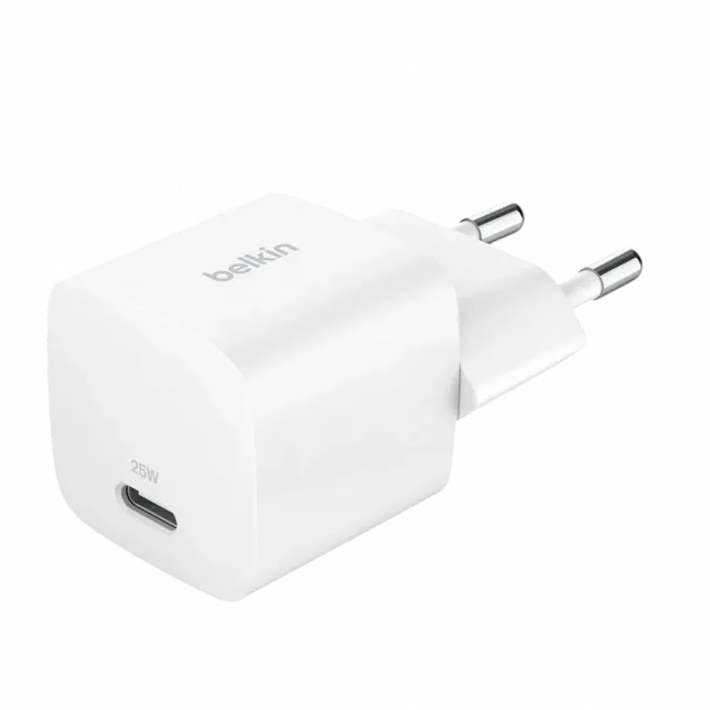 Зарядний пристрій Belkin 25W USB-C PD PPS White