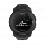 Смарт-годинник Garmin Instinct 3 45 мм, Solar, Tactical Edition Black чорний з чорним силіконовим ремінцем