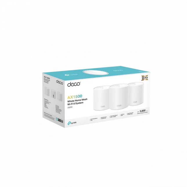 Система WiFi-Mesh TP-LINK Deco X10 AX1500, 1xGE LAN, 1xGE WAN, 3мод