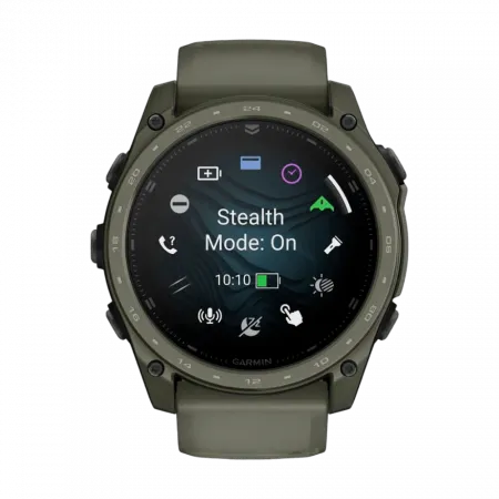 Смарт-годинник Garmin Tactix 8 51 мм AMOLED, Cerakote Coating З балістичним калькулятором Applied Ballistics Ultralight, з покриттям Olive Drab хакі Cerakote