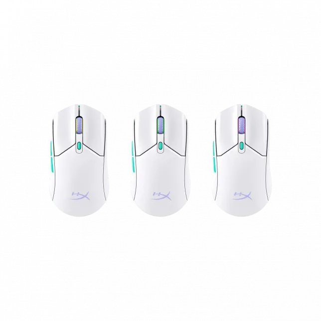 Миша HyperX Pulsefire Haste 2 Core, RGB, WL/BT, білий