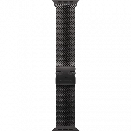 Apple Watch Ultra 4 GPS + LTE 49mm Black Titanium Case with Black Titanium Milanese Loop - Large (MJAX4)