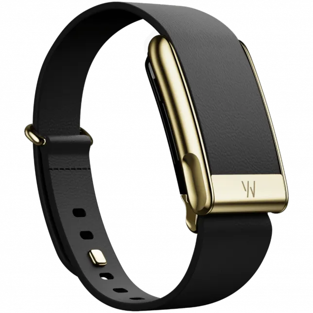 Ремінець Whoop LeatherLuxe Tapered Band для Whoop MG Band Black with Gold (L/XL)