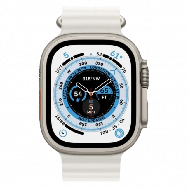 б/у Apple Watch Ultra GPS + LTE 49mm Titanium Case with White Ocean Band
